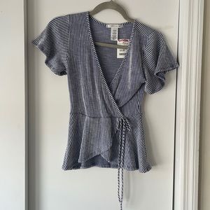 Blue and white striped top from Marshall’s